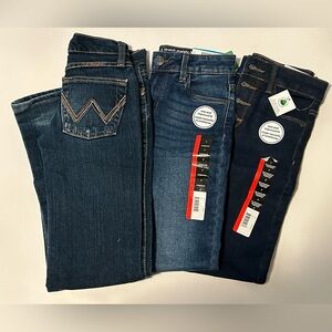 Wrangler Girls Size 7 Jeans. George Brand Size 7 girls Jeans new with tags
